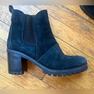 UGG Black Suede Ankle Booties
